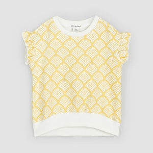 Miles The Label - Canary Beachcomber Print Sleeveless Girls' Sweatshirt
