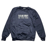 Taylor Swift Official Merch The Eras Tour Black Sweatshirt