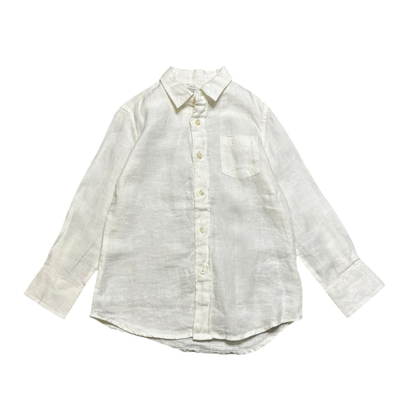 Crewcuts Factory White Linen Shirt