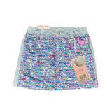 Squeeze Sequin Denim Skirt