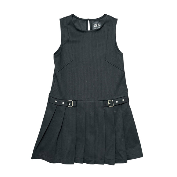 Zara Girls Pleated Dress Little White Sneakers Zara Girls Pleated Dress Little White Sneakers