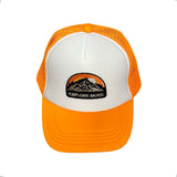 Forever Run Wild Explore More Snapback Hat - Neon Orange/White