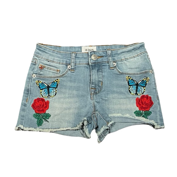 Hudson Embroidered Jean Shorts