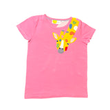 Mini Boden Giraffe Appliqué T-Shirt