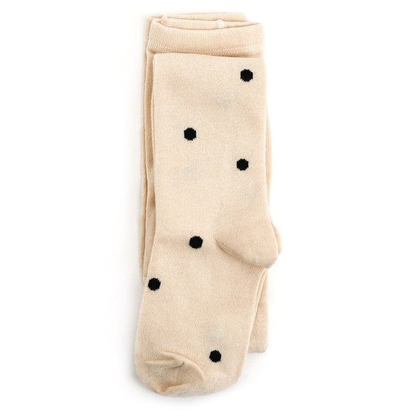 Little Stocking Co. - Vanilla Dot Knit Tights