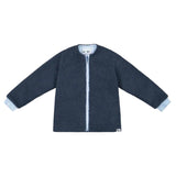 Klok Kids Double-Layered Zip Cardigan - Ocean