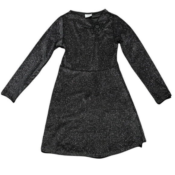 Zara Girls Sparkly Velvet Dress