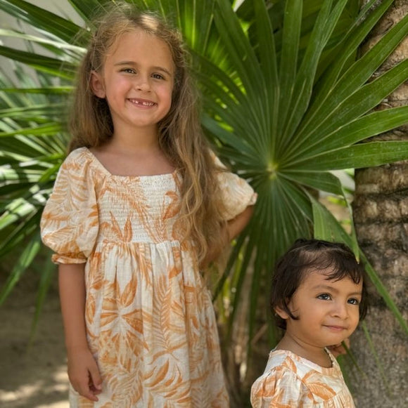 Poppet & Fox Smocked Midi Dress