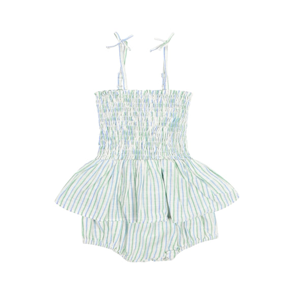 Poppet & Fox Strappy Onesie With Peplum Skirt