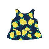 Janie and Jack Navy Floral Blouse