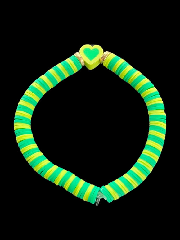 Hanna Hand Made-Green Heart Bracelet