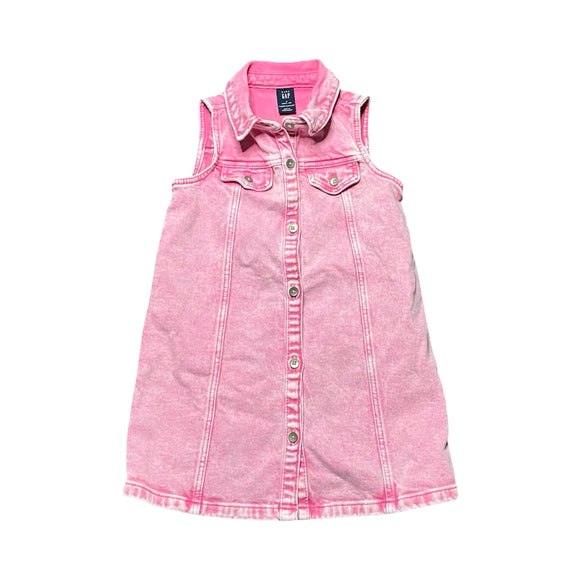 gap pink denim dress Denim Mini Dress