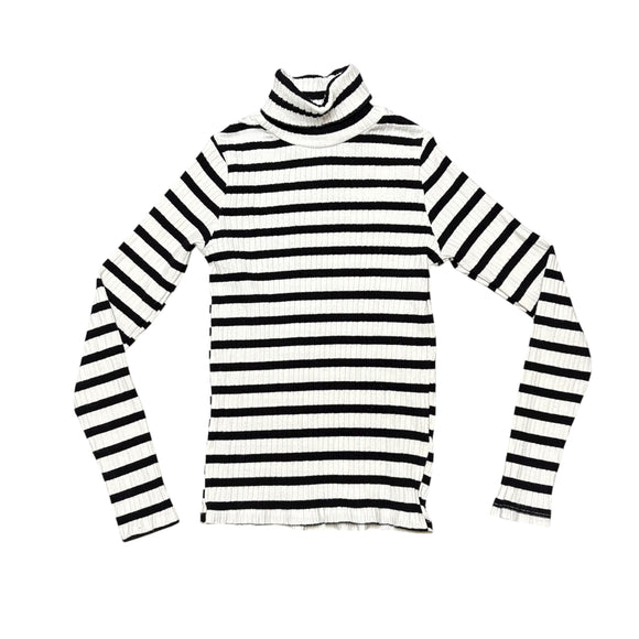 Zara Girls Striped Ribbed Turtleneck
