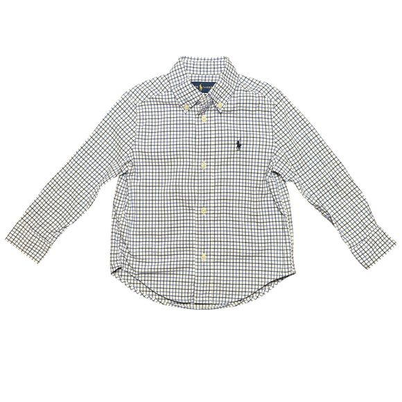 Ralph Lauren Boys Tattersall Cotton Poplin Shirt
