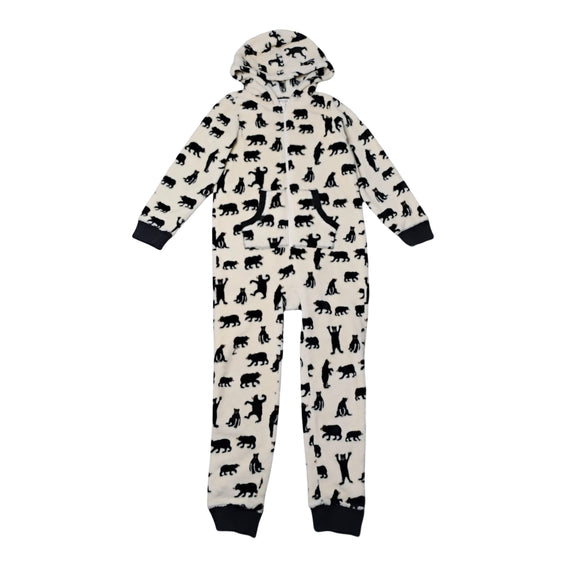 Little Blue House Fuzzy Bear One-Piece