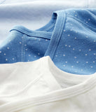 Petit Bateau Set of 3 Onesies - Blue