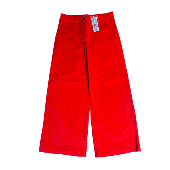 Jacadi Red Velvet Ankle Length Pants