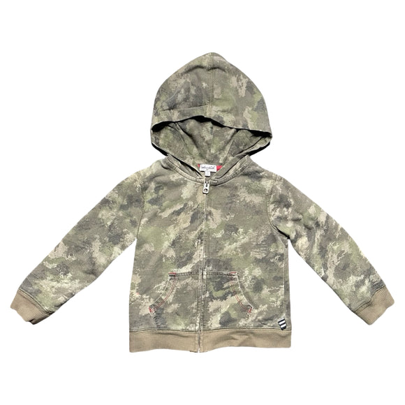 Splendid Camo Zip-Up Hoodie