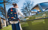 Herschel Heritage Backpack Youth - Watercolour Dinos Darkest Navy