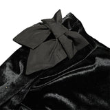 Zara Girls One Shoulder Velvet Long-Sleeve Shirt