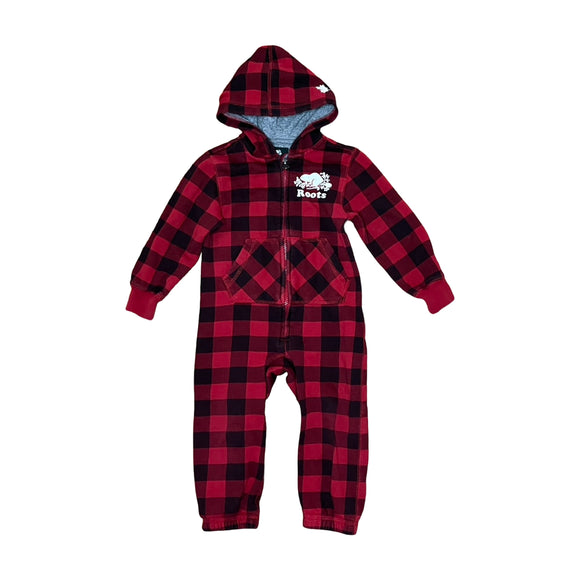 Roots Checked Hooded One-Piece