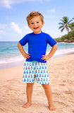 Limeapple - Dylan Sailboat Print Board Shorts