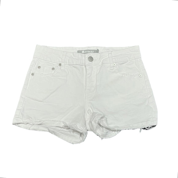 Tractr White Jeans Shorts