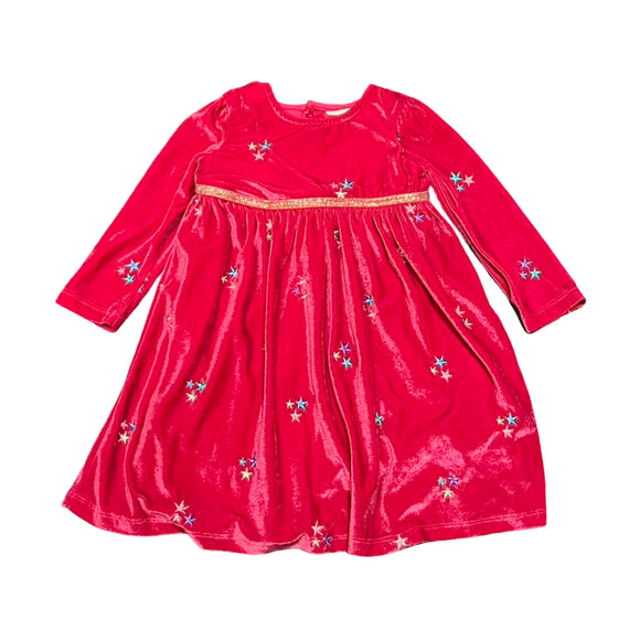 JoJo Maman Bébé Pink Velvet Dress