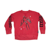 Nununu Red Bird Inked Sweatshirt