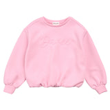 Miles The Label Dance Embossed Bubblegum Scuba Knit Sweatshirt