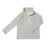 Me & Henry - Grey Picket Zip-Up Top