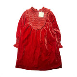 C'Era Una Volta Red Velvet Dress