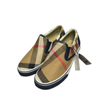 Burberry Check Cotton Slip-On Sneakers