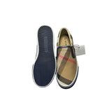 Burberry Check Cotton Slip-On Sneakers