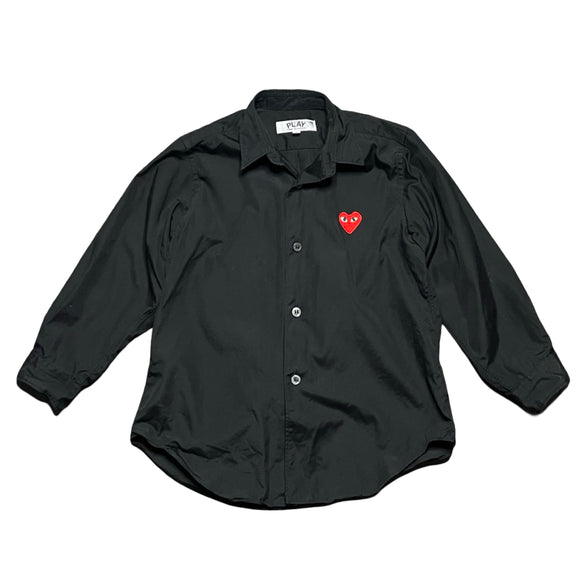Comme des Garçons PLAY Black Dress Shirt