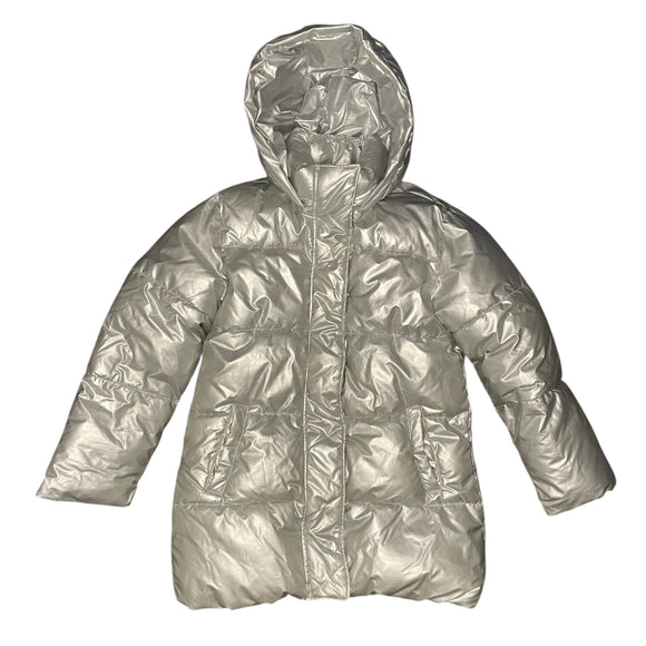 Gap Girls Silver Puffer Coat