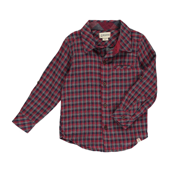 Me & Henry ATWOOD Woven Shirt - Red Multi Plaid