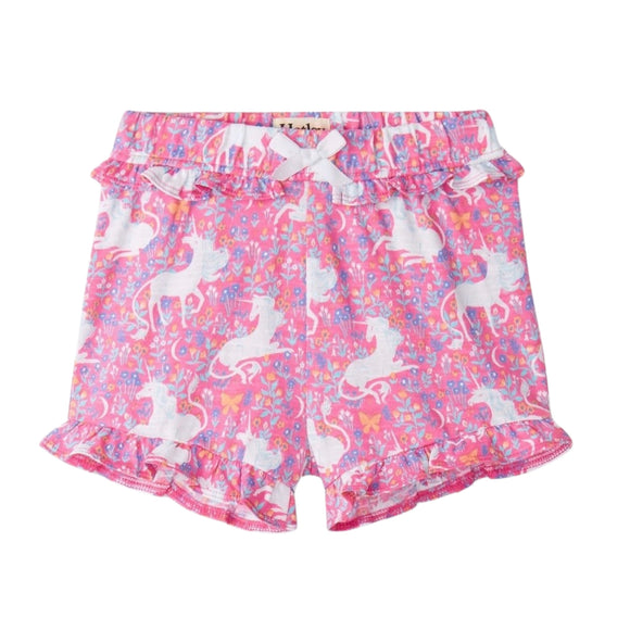 Hatley Toddler Girls Unicorn Garden Ruffle Shorts