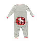 Little Blue House Moose Union Suit