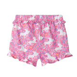 Hatley Toddler Girls Unicorn Garden Ruffle Shorts