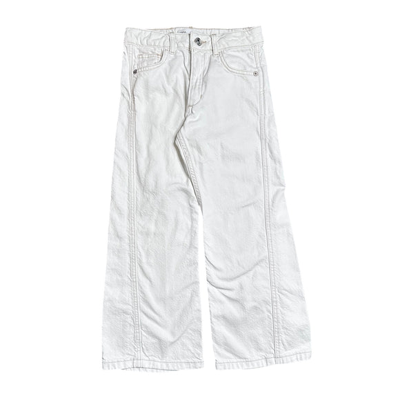Zara White Wide-Leg Pants