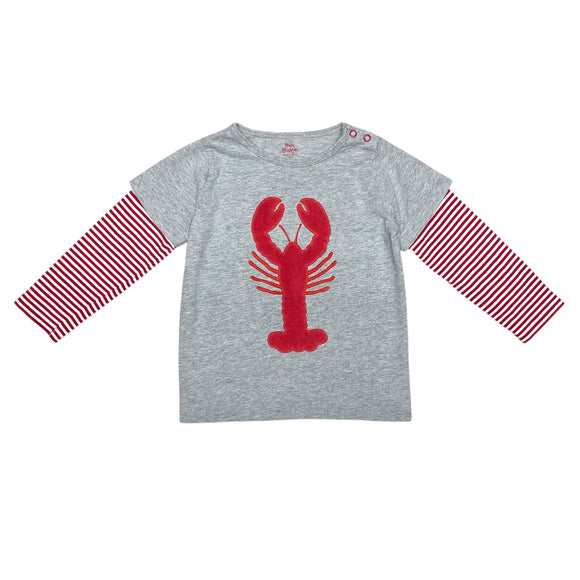 Baby Boden Lobster Graphic Long Sleeve
