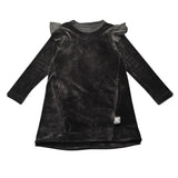 Nununu Velvet Ruffled Sleeve Dress