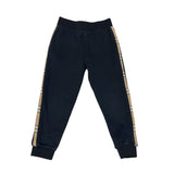 Burberry Check Trim Cotton Joggers