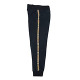 Burberry Check Trim Cotton Joggers