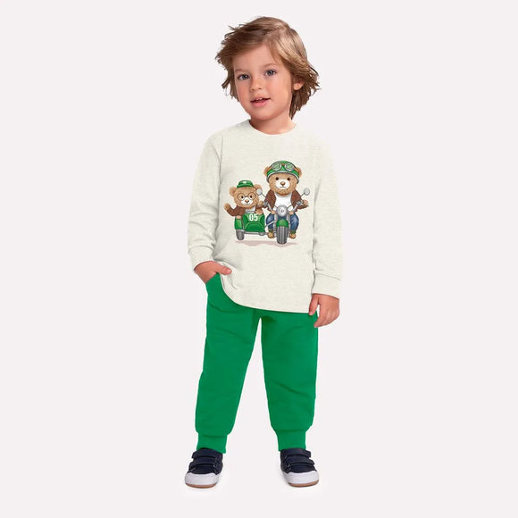 Milon Cotton Boys' Bear Set