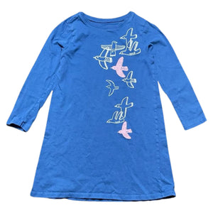 Tea Bird Graphic T-Shirt Dress