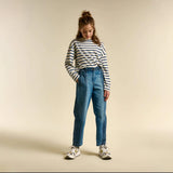 Bellerose Perine Girls Two-tone Mom Jeans