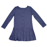 Ralph Lauren Navy Pleated Dress