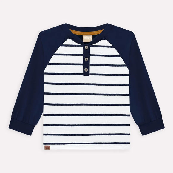 Milon Striped Henley Shirt